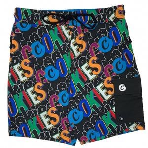 NEW COOKIES men's on the block pull on swim trunk in black